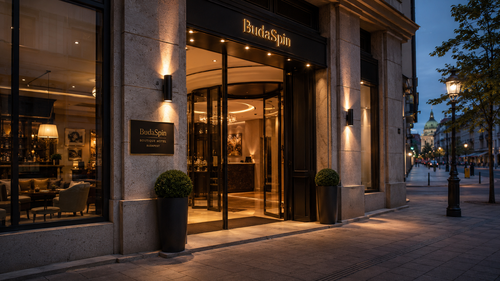 BudaSpin hotel recepció és márkahangulat